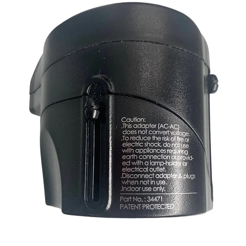 International Travel Adapter‎ 1 AMP With USB Dual Charging Black